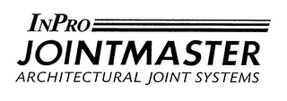 INPRO JOINTMASTER ARCHITECTURAL JOINT SYSTEMS