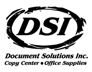 DSI DOCUMENT SOLUTIONS INC. COPY CENTER OFFICE SUPPLIES