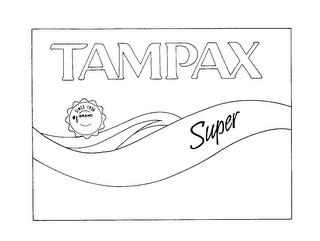 TAMPAX SUPER #1 BRAND SINCE 1936