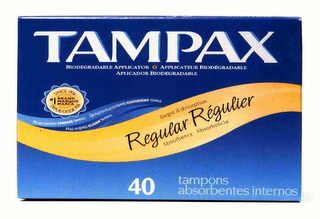 TAMPAX REGULAR #1 BRAND SINCE 1936