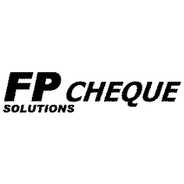 FP SOLUTIONS CHEQUE