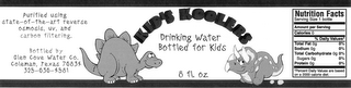 KID'S KOOLERS DRINKING WATER BOTTLED FOR KIDS