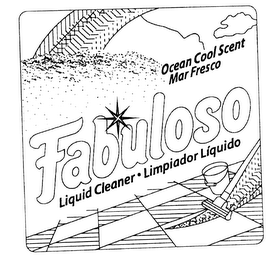 FABULOSO OCEAN COOL SCENT MAR FRESCO LIQUID CLEANER LIMPIADOR LIQUIDO