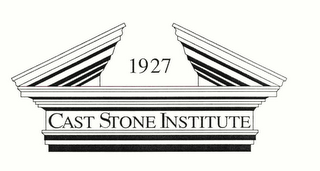 1927 CAST STONE INSTITUTE