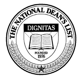 THE NATIONAL DEAN'S LIST DIGNITAS FOUNDED 1976