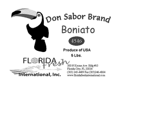 DON SABOR BRAND BONIATO FLORIDA FRESH INTERNATIONAL, INC.