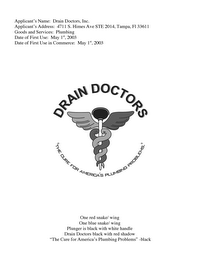 DRAIN DOCTORS INC.  "THE CURE FOR AMERICA'S PLUMBING PROBLEMS"