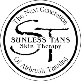 SUNLESS TANS SKIN THERAPY....THE NEXT GENERATION OF AIRBRUSH TANNING