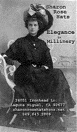 SHARON ROSE HATS ELEGANCE IN MILLINERY