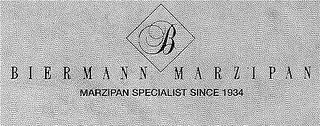 B BIERMANN MARZIPAN MARZIPAN SPECIALIST SINCE 1934