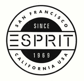 ESPRIT SAN FRANCISCO CALIFORNIA USA SINCE 1969