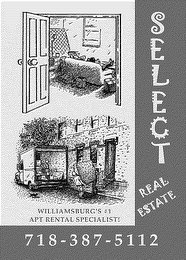 SELECT REAL ESTATE WILLIAMSBURG'S #1 APT RENTAL SPECIALIST! 718-387-5112