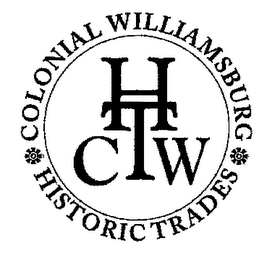 CWHT COLONIAL WILLIAMSBURG HISTORIC TRADES