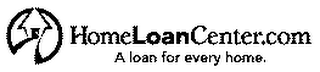 HOMELOANCENTER.COM A LOAN FOR EVERY HOME.