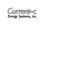 CURRENT C ENERGY SYSTEMS, INC.