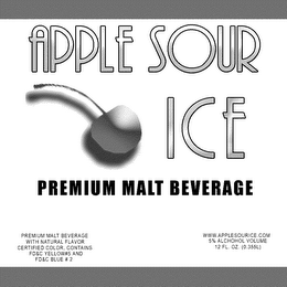 APPLE SOUR ICE PREMIUM MALT BEVERAGE