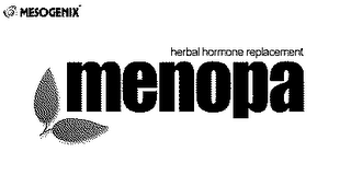 MESOGENIX HERBAL HOREMONE REPLACEMENT MENOPA