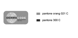 DERMACODE MEDICAL AESTHETICS NEW YORK PANTONE ORANG 021 C PANTONE 300 C