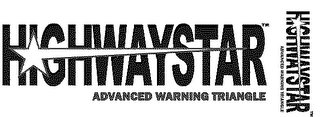 HIGHWAYSTAR ADVANCED WARNING TRIANGLE