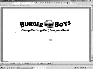 BURGER BOYS CHARGRILLED OR GRILLED, HOW YOU LIKE IT!