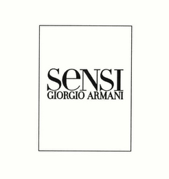 SENSI GIORGIO ARMANI