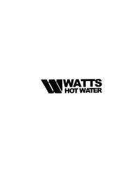 W WATTS HOT WATER