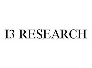 I3 RESEARCH