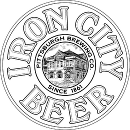 IRON CITY BEER PITTSBURGH BREWING CO. SINCE 1861