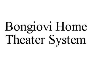 BONGIOVI HOME THEATER SYSTEM