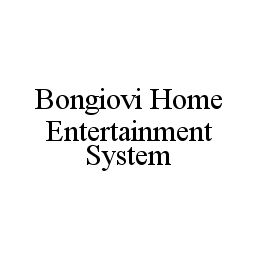 BONGIOVI HOME ENTERTAINMENT SYSTEM