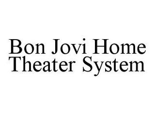 BON JOVI HOME THEATER SYSTEM