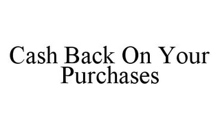 CASH BACK ON YOUR PURCHASES