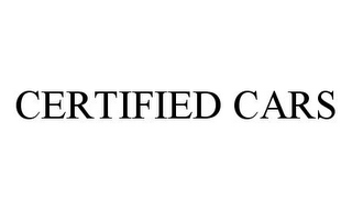 CERTIFIED CARS