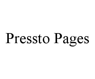 PRESSTO PAGES