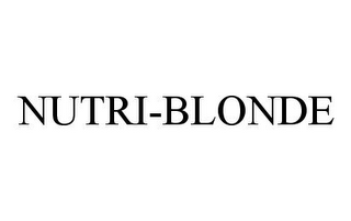 NUTRI-BLONDE