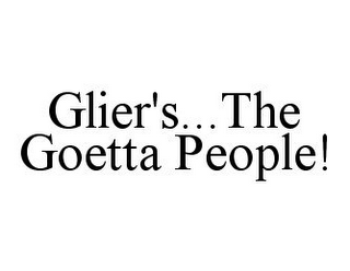 GLIER'S...THE GOETTA PEOPLE!