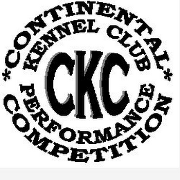 CONTINENTAL KENNEL CLUB PERFORMANCE COMPETITION