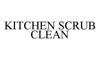 KITCHEN SCRUB CLEAN