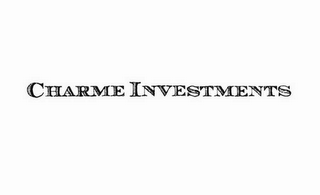 CHARME INVESTMENTS