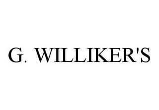 G. WILLIKER'S