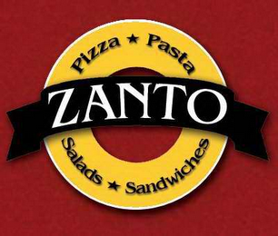PIZZA, PASTA, SALADS, SANDWICHES, ZANTO