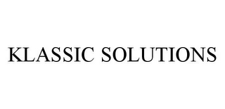 KLASSIC SOLUTIONS