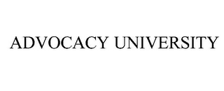 ADVOCACY UNIVERSITY