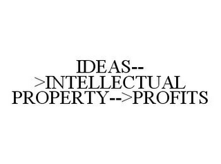 IDEAS-->INTELLECTUAL PROPERTY-->PROFITS