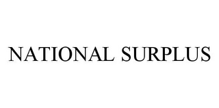 NATIONAL SURPLUS