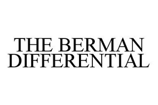 THE BERMAN DIFFERENTIAL