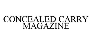 CONCEALED CARRY MAGAZINE