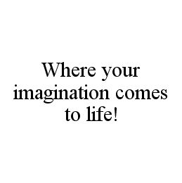 WHERE YOUR IMAGINATION COMES TO LIFE!