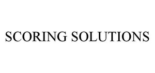 SCORING SOLUTIONS