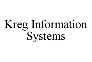 KREG INFORMATION SYSTEMS